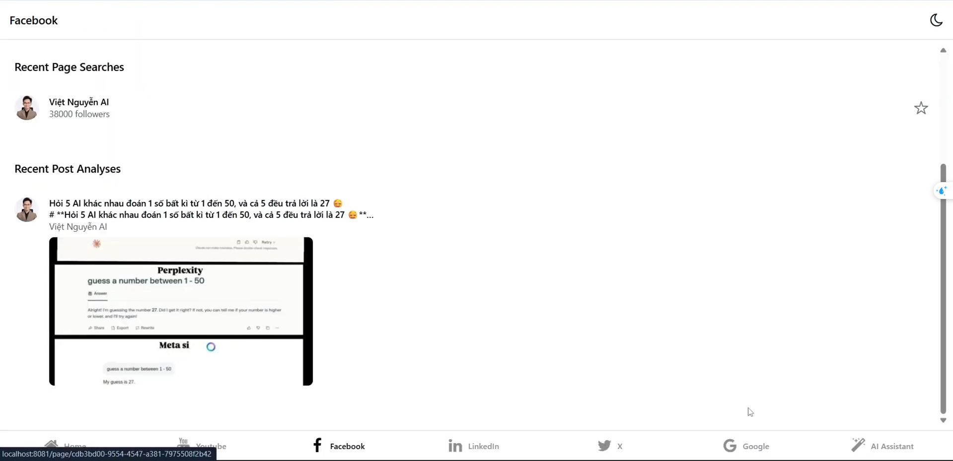 Facebook Post Analysis